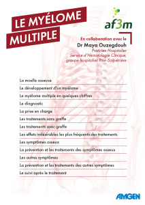 DOC01 - Le myélome Multiple