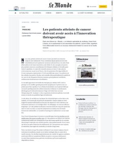 Le Monde Science & Médecine - 1 mars 2023