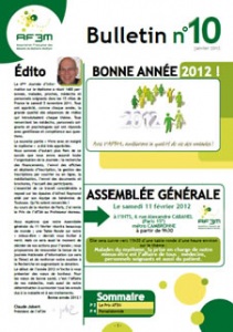 Bulletin AF3M n°10 janvier 2012