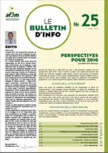 Bulletin AF3M n°25 mars 2016