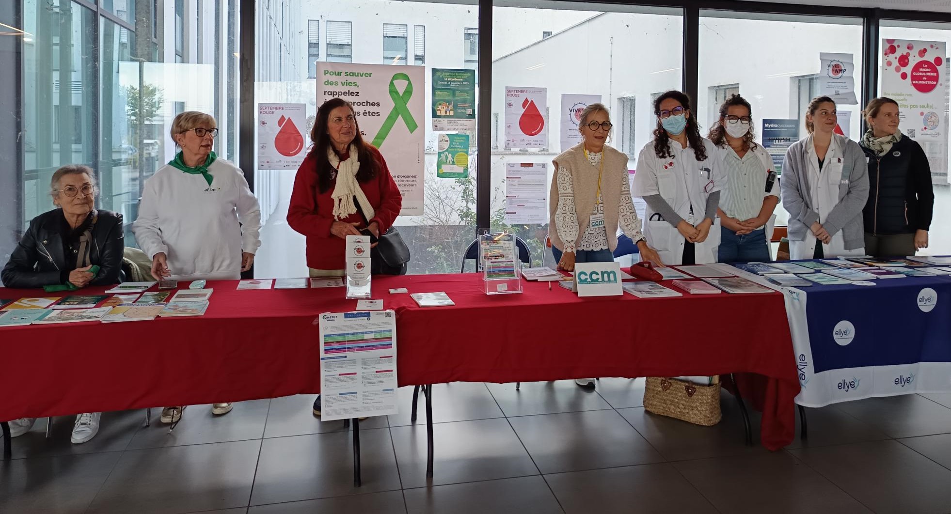 Stands sensibilisation cancers du sang à Libourne
