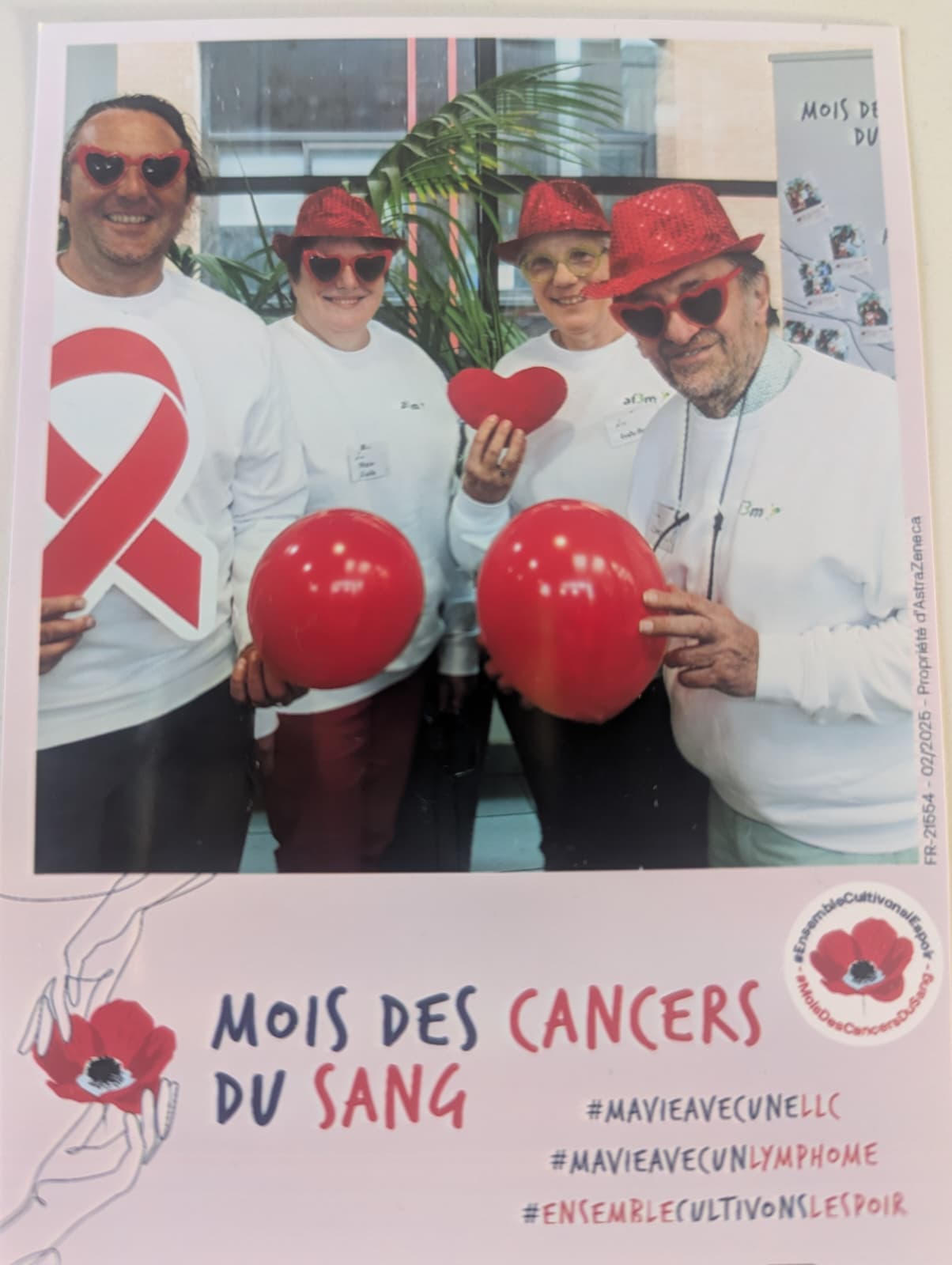 Bénévoles AF3M à St Vincent de Paul pour le Mois des Cancers du Sang