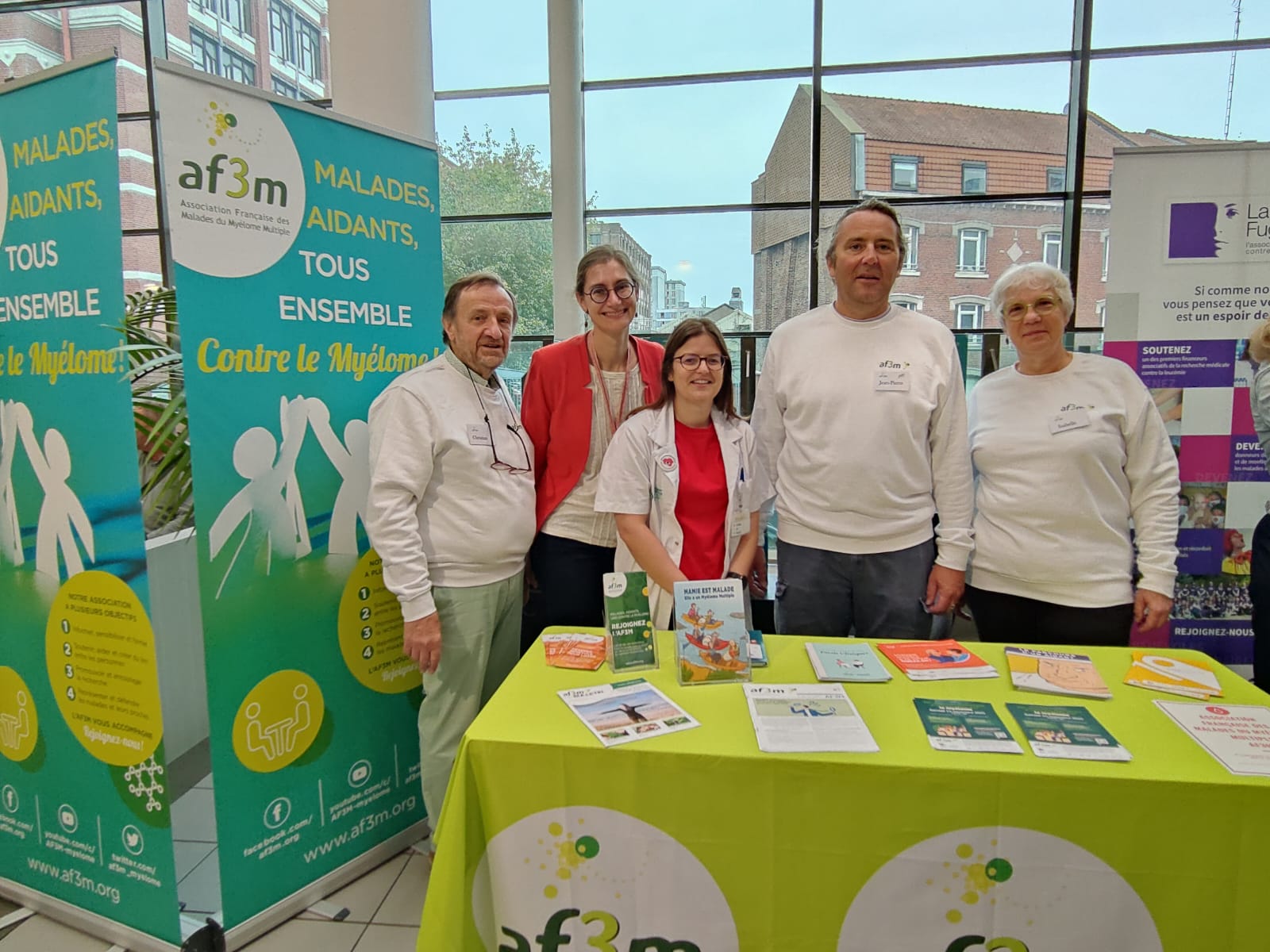 Stand AF3M à St Vincent de Paul pour le Mois des Cancers du Sang