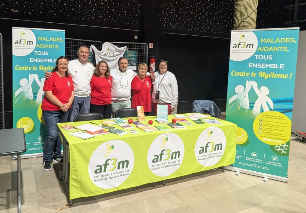 Stand AF3M à l'hôpital de Roubaix pour le Mois des Cancers du Sang