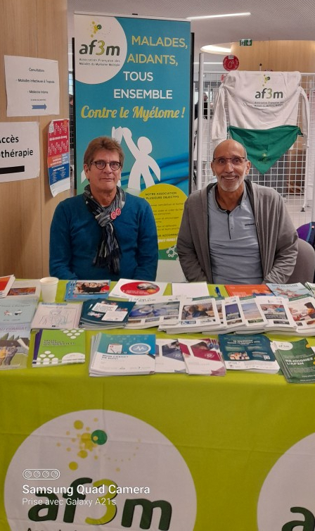 Amiens Sensibilisation Cancers du sang stand AF3M