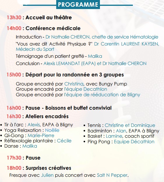 Programme Sport Santé Bligny