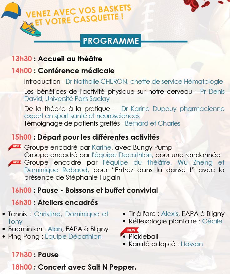 Bligny - A fond la forme apres la greffe - programme Juin 2024