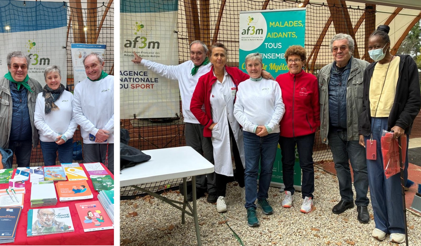 Stand AF3M pour le Mois des Cancers du sang à Bligny