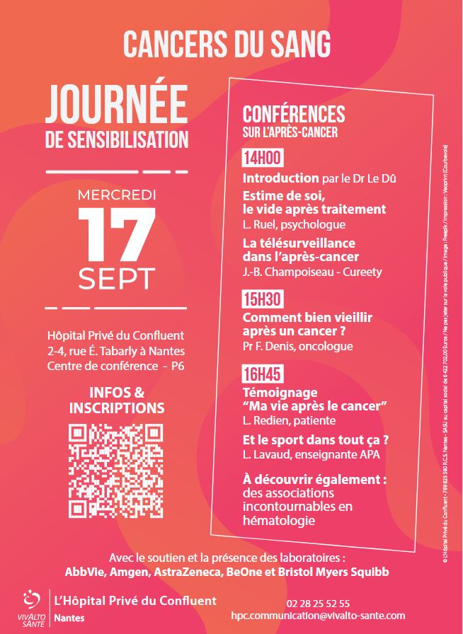Hopital privé du Confluent Journée de sensibilisation aux cancers du sang