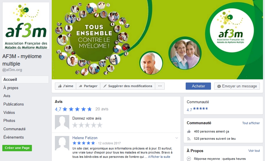 Page facebook AF3M